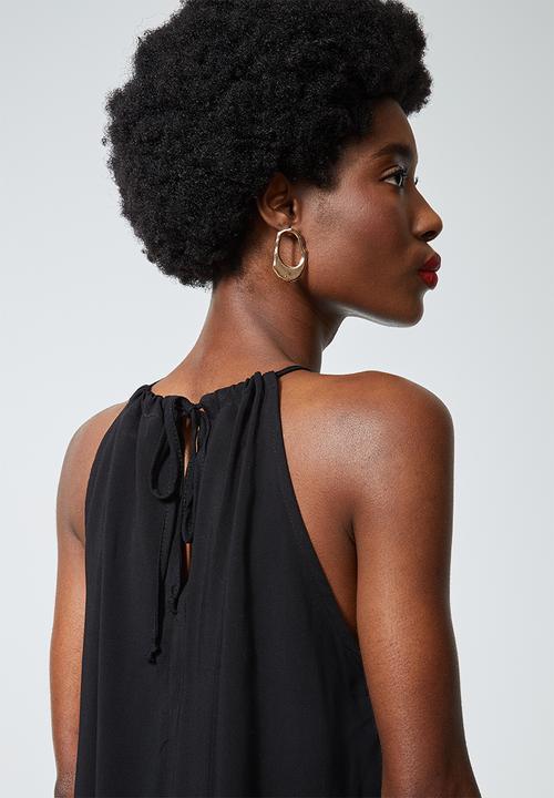 Superbalist - Strappy halterneck cami - black