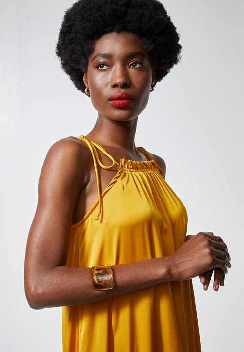 Superbalist - Halter neck dress - yellow