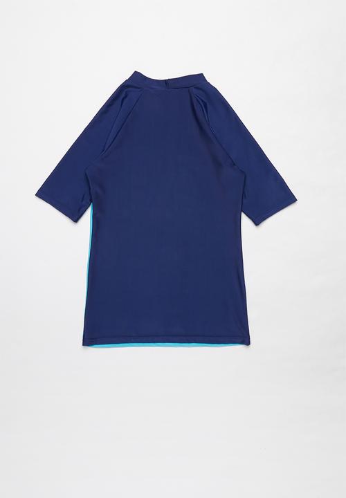 Rebel Republic - Tween boys printed rashvest - blue