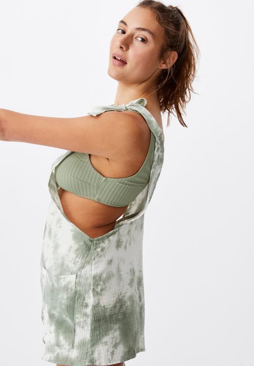 Cotton On - Beach playsuit - khaki tie dye