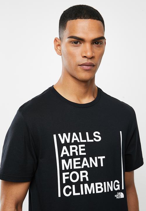 The North Face - Walls are for climbing tee - black