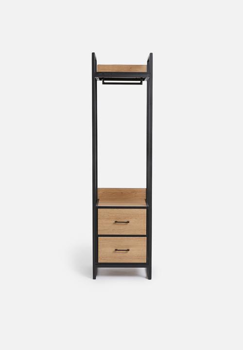 Sixth Floor - Fold-it modular wardrobe - natural & black