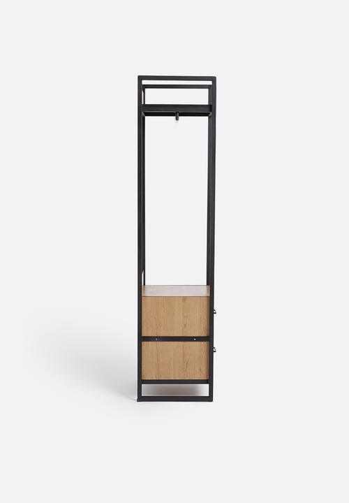 Sixth Floor - Fold-it modular wardrobe - natural & black