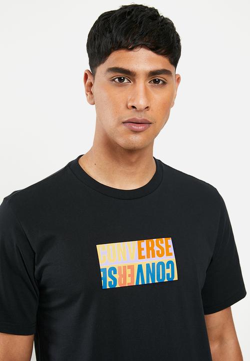 Converse - Converse reverse box tee - black