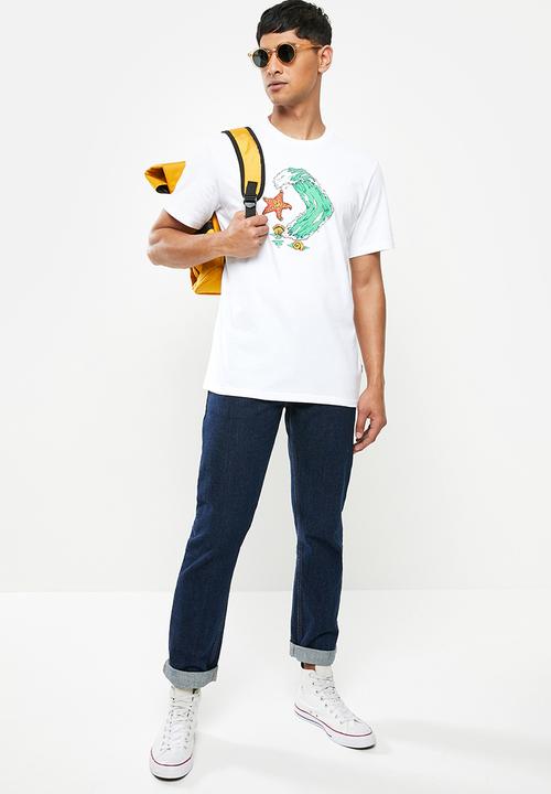 Converse - Converse star chevron waves tee - white