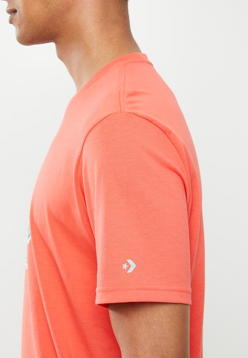 Converse - Converse star chevron waves tee - coral 