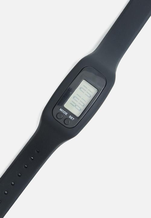 Rebel Republic - Pedometer watch - black