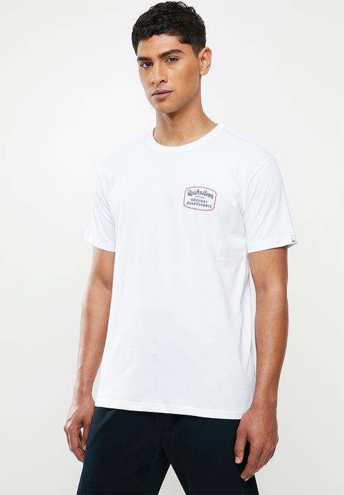 Quiksilver - Check yo self short sleeve tee - white