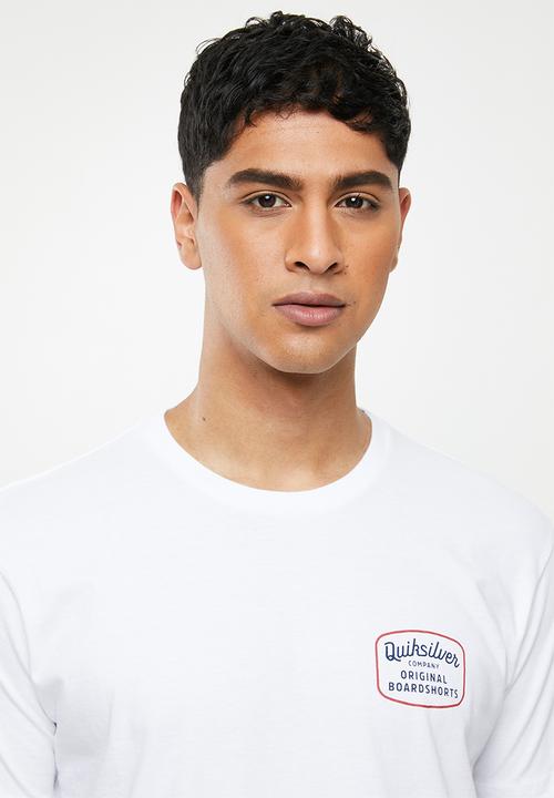 Quiksilver - Check yo self short sleeve tee - white