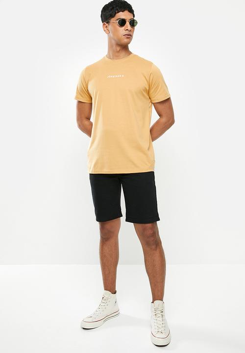 Jonathan D - Short sleeve crew neck tee - tan
