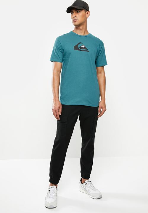 Quiksilver - Comp logo short sleeve tee - blue