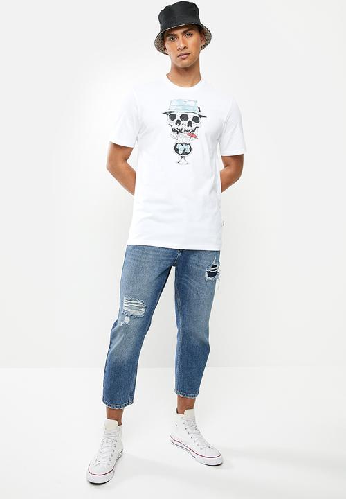 Converse - Converse palm print skull - white