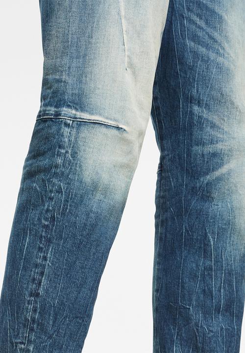 G-STAR - Scutar 3d slim tapered-elto pure stretch denim - antic faded baum blue