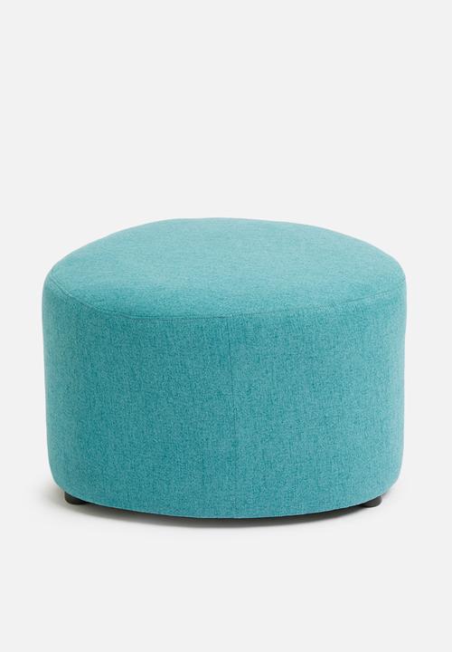 Sixth Floor - Alder ottoman large - teal