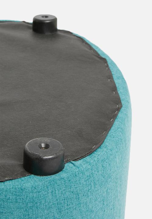 Sixth Floor - Alder ottoman large - teal