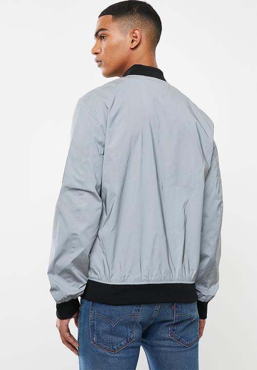GUESS - Reflective city bomber - silver