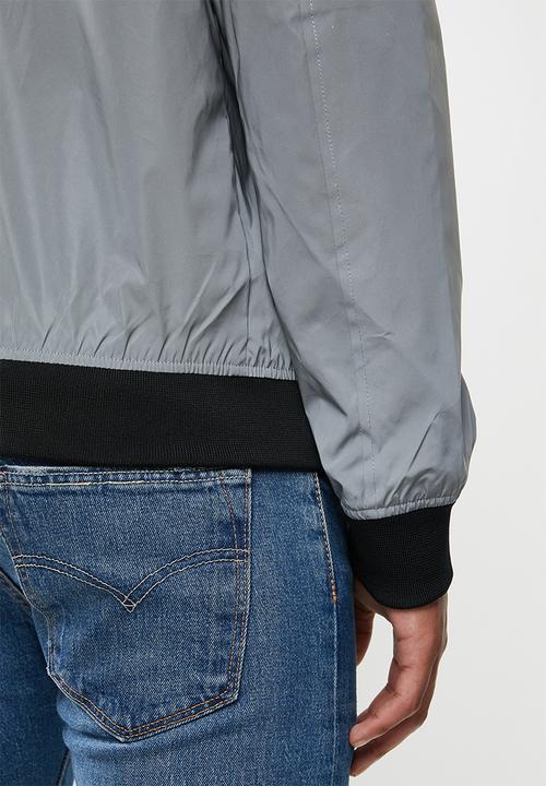 GUESS - Reflective city bomber - silver