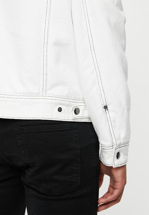 GUESS - Denim sherpa jackets - cream