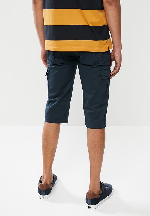 Jonathan D - Cotton bermuda shorts - navy