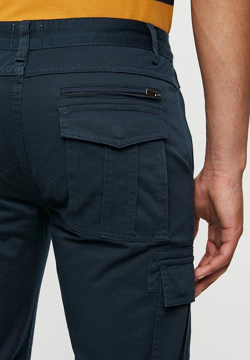 Jonathan D - Cotton bermuda shorts - navy