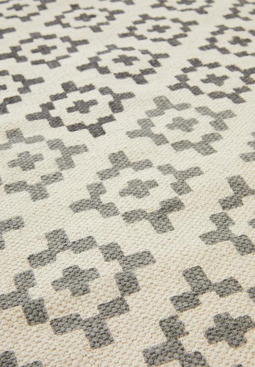 Sixth Floor - Hendesi printed rug - grey