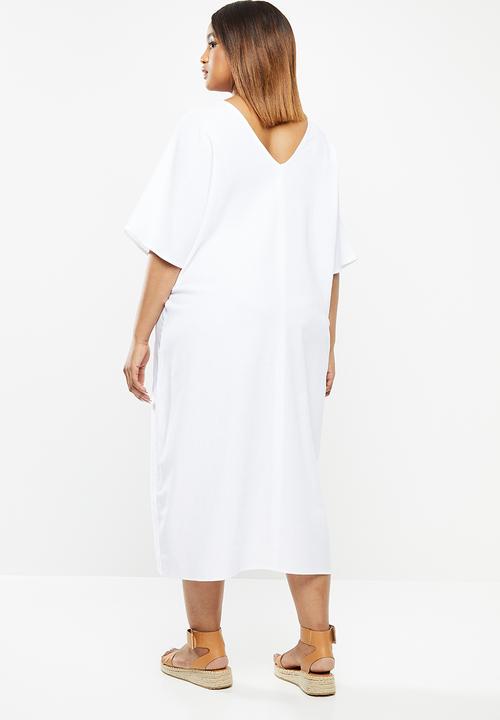 edit Plus - Midi tunic dress - white