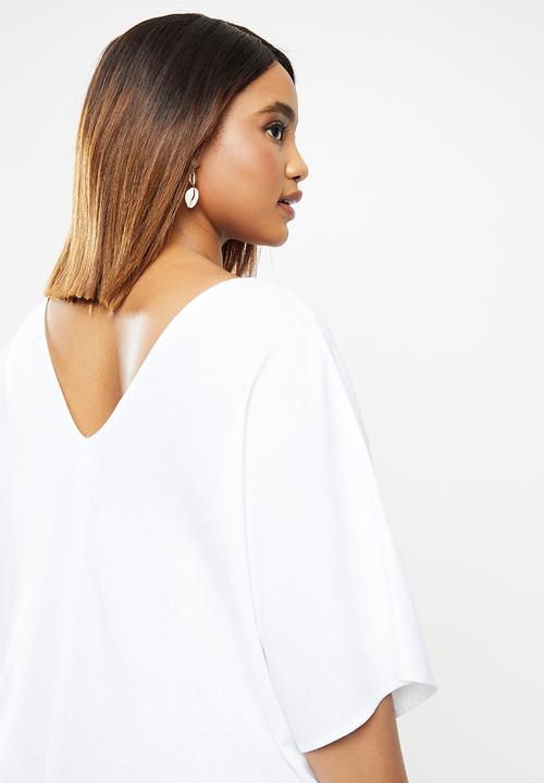 edit Plus - Midi tunic dress - white