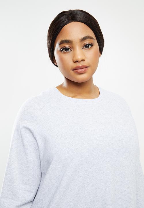 Cotton On - Curve active rib long sleeve top - grey
