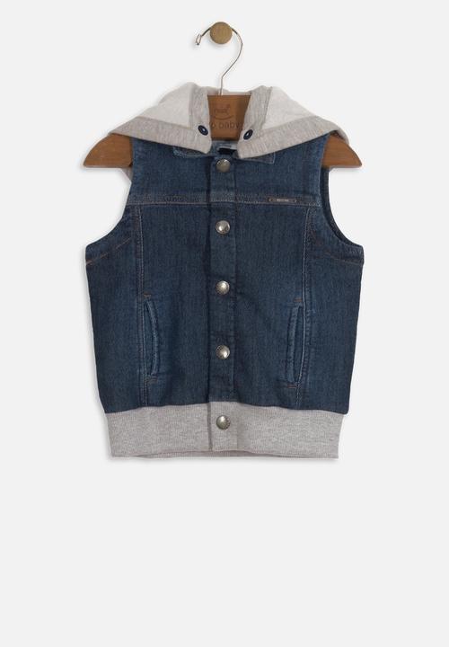 UP Baby - Baby boys denim vest - navy