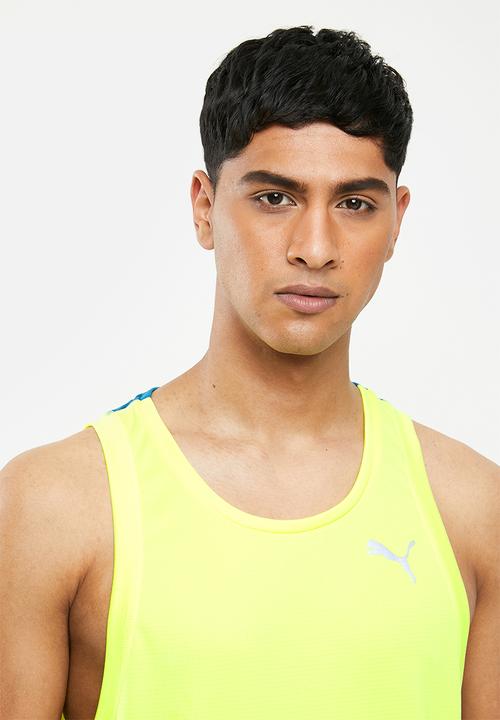 PUMA - Run favorite singlet - fizzy yellow & digi-blue