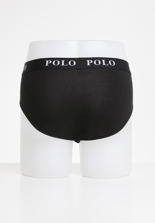 POLO - Rob plain knit briefs - black