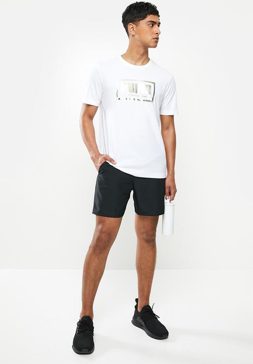 PUMA - Gold graphic tee - puma white
