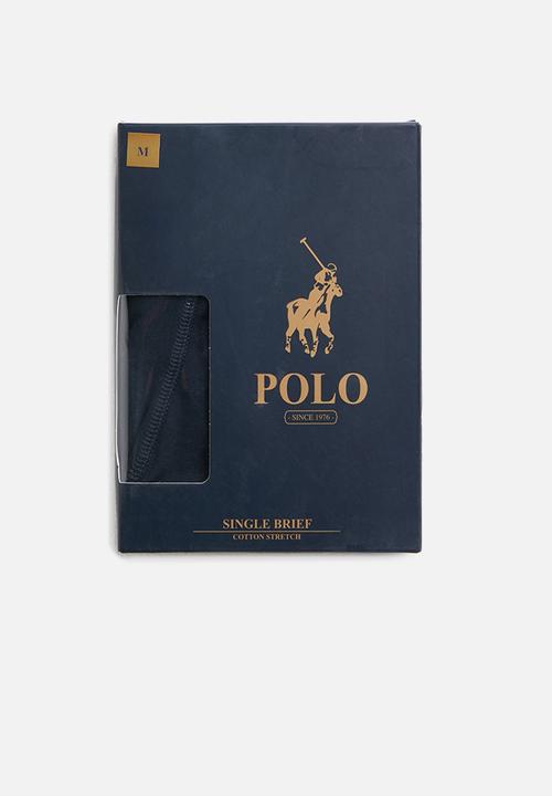 POLO - Rob plain knit briefs - navy