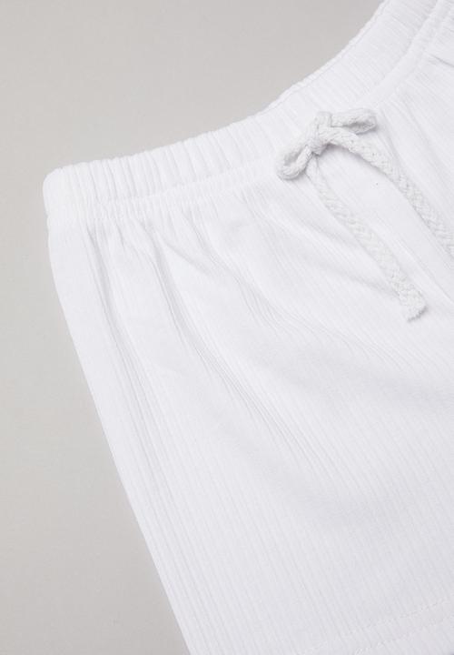 Baby Star - Tee & shorts set - white