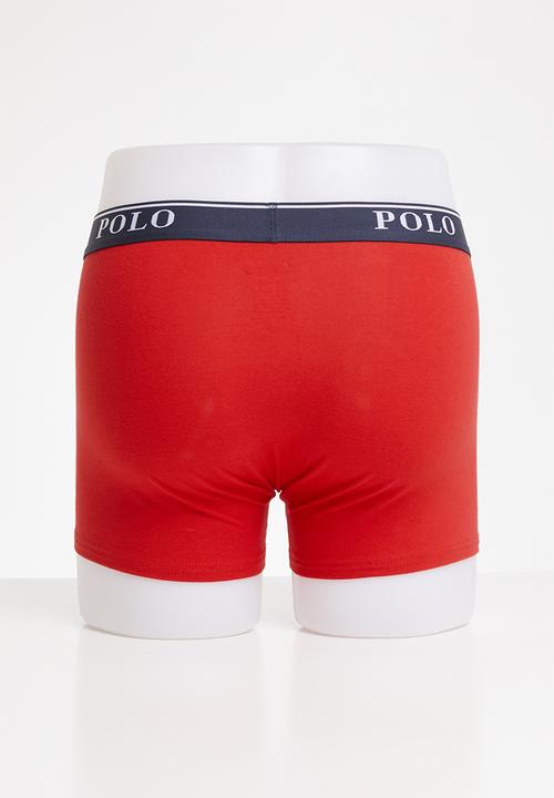 POLO - Cody plain knit boxer - red