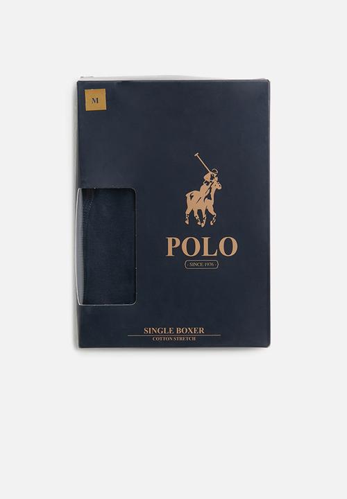POLO - Cody plain knit boxer - navy