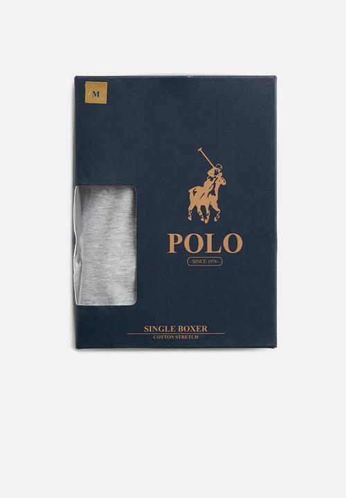 POLO - Cody plain knit boxer - grey