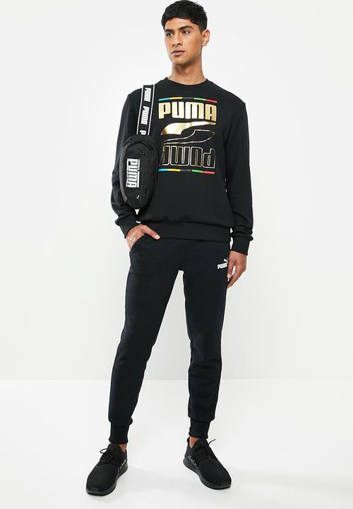 PUMA - Ess logo pants track pants - puma black