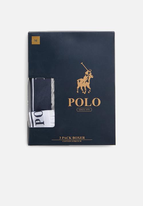 POLO - Classic knit boxer 3 pack - grey