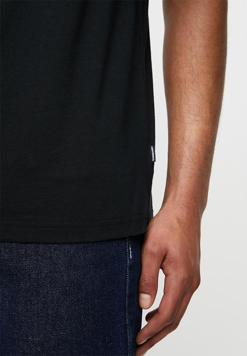 Converse - Converse repeated star chevron tee - black