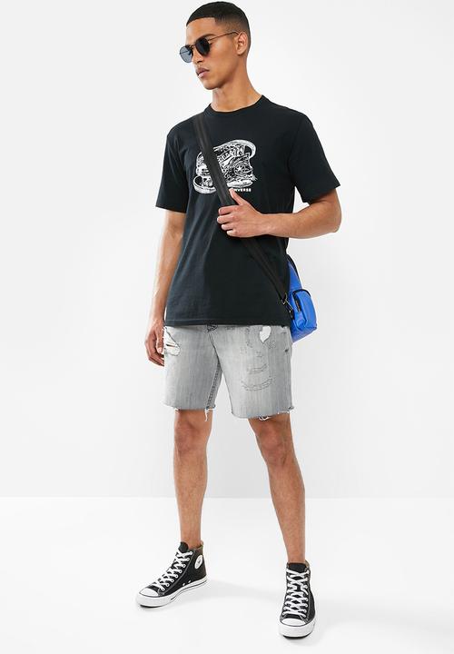 Converse - Converse illustration sneaker art tee - black