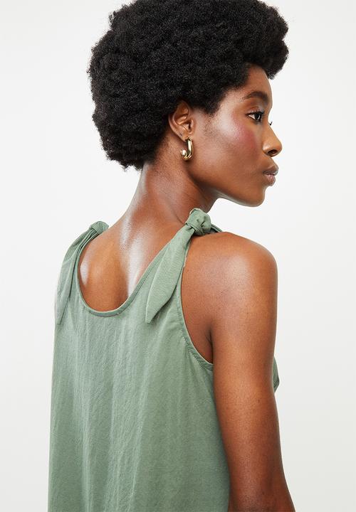 Vero Moda - Petra sleeveless calf dress - olive