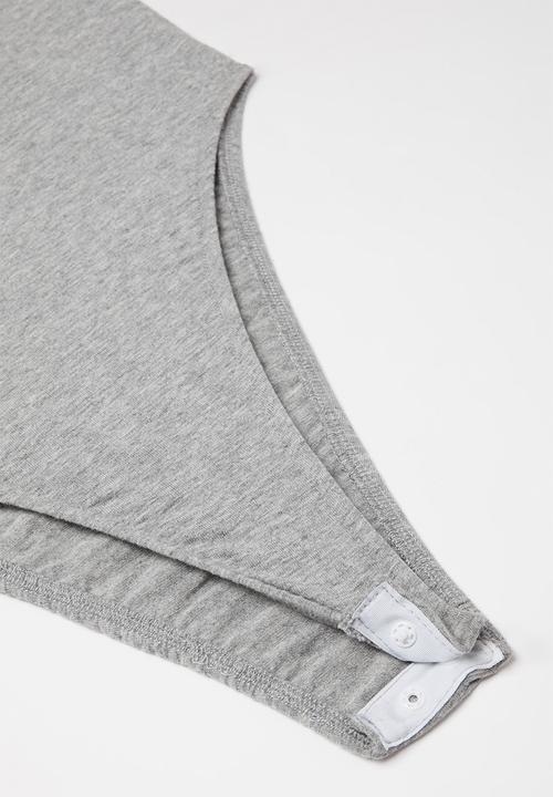 Superbalist - 2 Pack elastic strap bodysuit - pink & grey