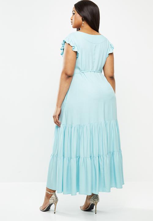 AMANDA LAIRD CHERRY - Plus cubhu dress - blue