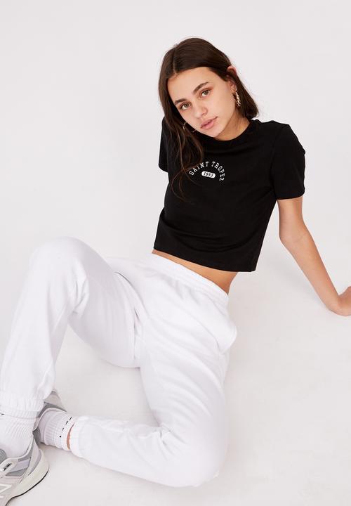 Factorie - Fitted graphic T-shirt - black