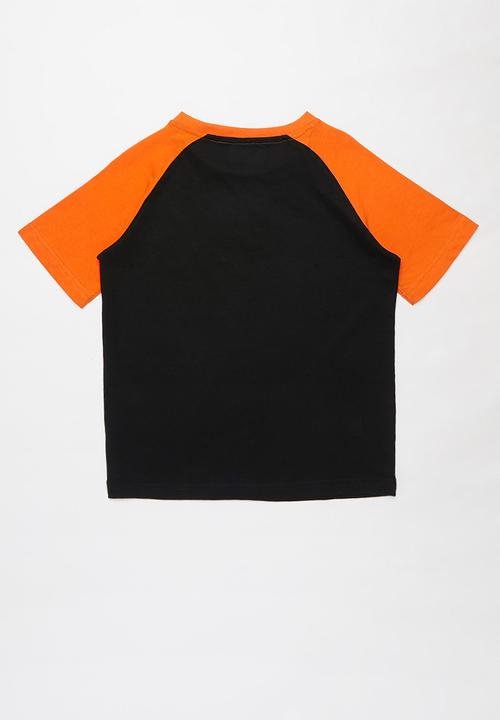 KAPPA - Logo zobrian tee - black & orange