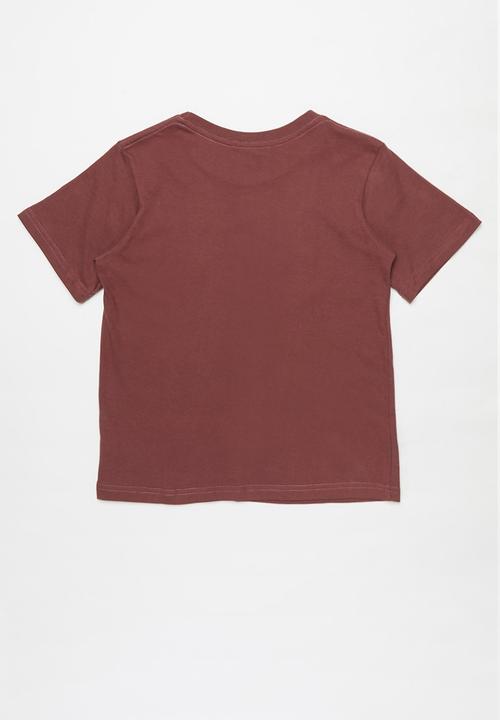 Fox - Burnout boys short sleeve tee - burgundy 