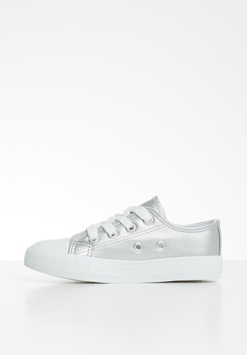 Cotton On - Classic trainer lace up - silver 