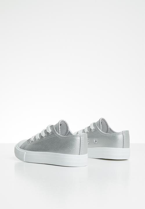 Cotton On - Classic trainer lace up - silver 