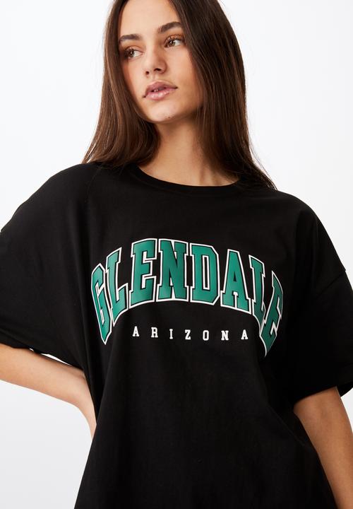 Factorie - Oversized graphic tee - washed black 